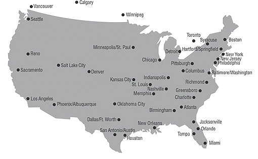 Reliant's Warehouses and Distribution Centers.